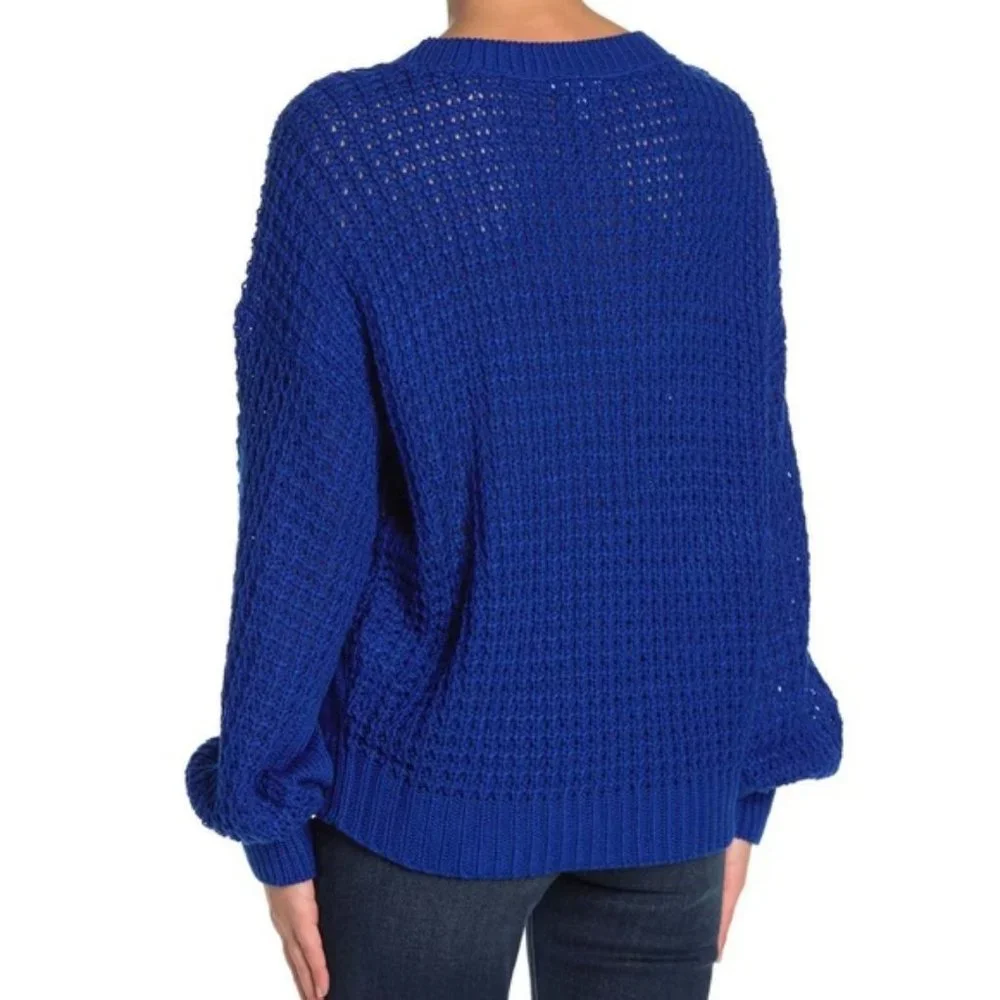 Abound Textured Blouson Sleeve Sweater Size L - Picture 2 of 8